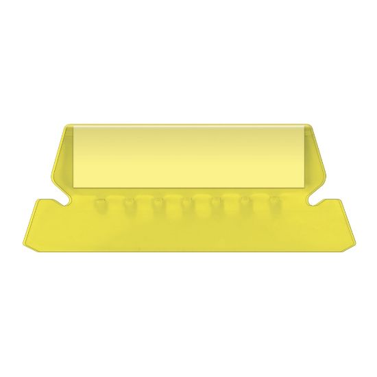 Picture of Pendaflex Hanging File Folder Plastic Tabs, Yellow, Pack Of 25