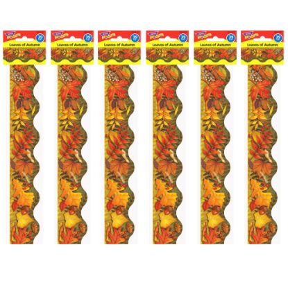 Picture of Trend Terrific Trimmers, Leaves of Autumn, 39ft Per Pack, Set Of 6 Packs