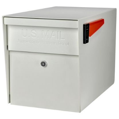 Picture of Mail Boss Curbside Locking Mailbox, 13 3/4in x 11 1/4in x 21in, White