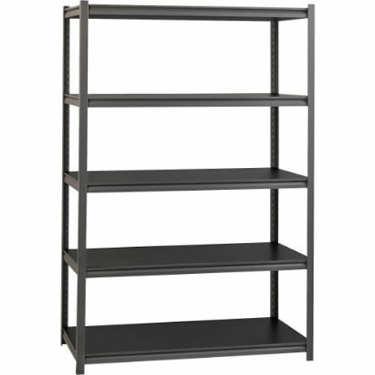 Picture of Lorell Steel Shelving Unit, 5 Shelves, 30% Recycled, Black