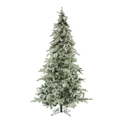 Picture of Fraser Flocked Mountain Pine Unlit Christmas Tree, 7 1/2ft, Snow