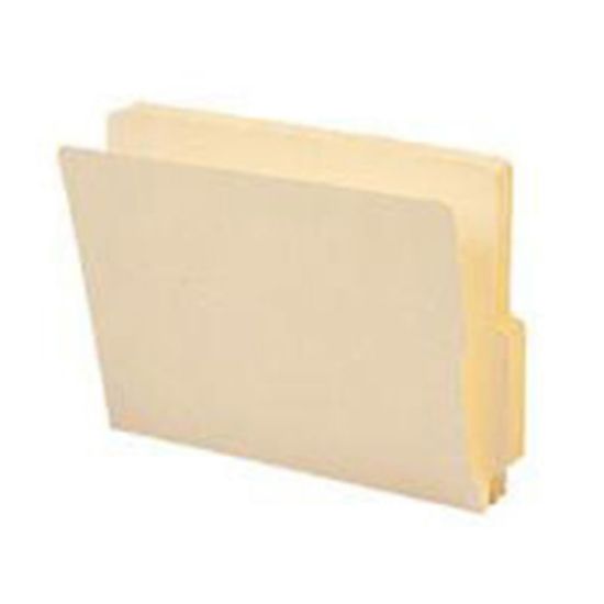 Picture of Smead Manila Reinforced End-Tab Folders, Straight Cut, Letter Size, Pack Of 100