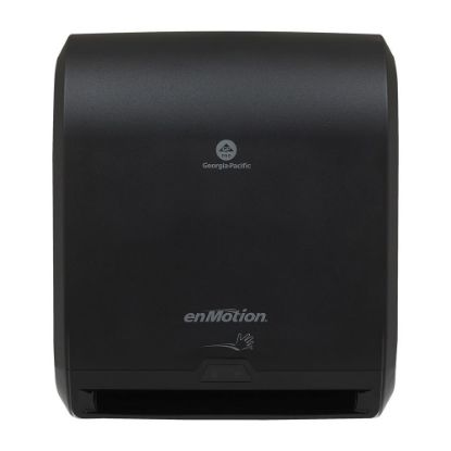 Picture of enMotion by GP PRO, 10in Automated Touchless Paper Towel Dispenser, 59462A, 14.7in x 9.5in x 17.3in, Black, 1 Dispenser