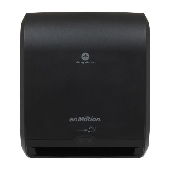 Picture of enMotion by GP PRO, 10in Automated Touchless Paper Towel Dispenser, 59462A, 14.7in x 9.5in x 17.3in, Black, 1 Dispenser