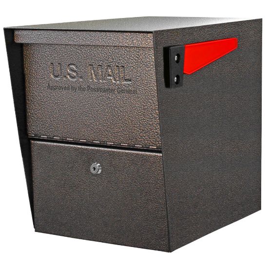 Picture of Mail Boss Package Master Locking Mailbox, 16 1/2inH x 12inW x 21 1/2inD, Bronze