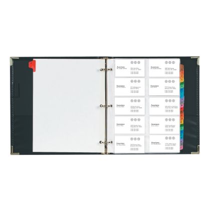 Picture of Cardinal Business Collection Card File Binder, 11 5/8inH x 10 1/2inW x 1 3/4inD, Black