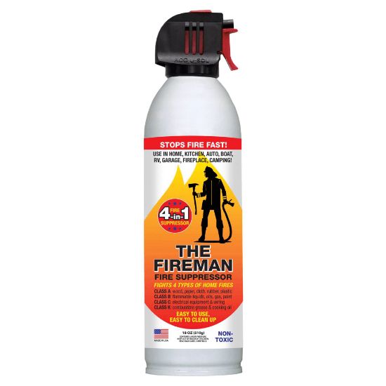 Picture of Bare Ground Solutions 1 Shot Fire Extinguisher In A Can, Class A - D, 8 Oz