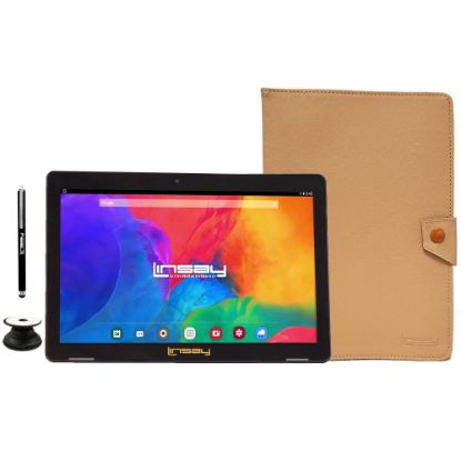 Picture of Linsay F10IPS Tablet, 10.1in Screen, 2GB Memory, 64GB Storage, Android 13, Light Brown