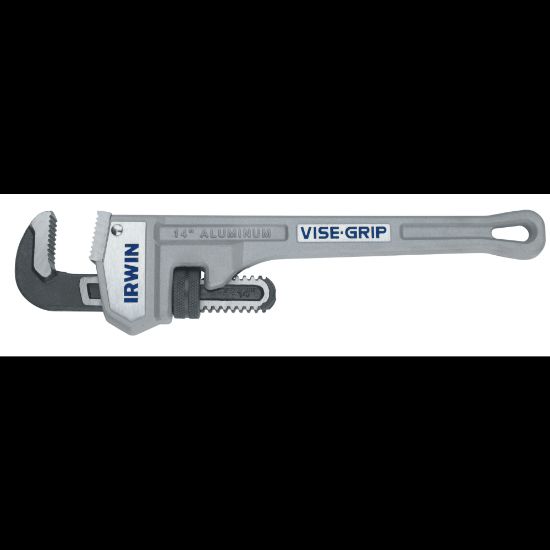 Picture of IRWIN Cast Aluminum Pipe Wrench, 24 in Long, 3 in Capacity