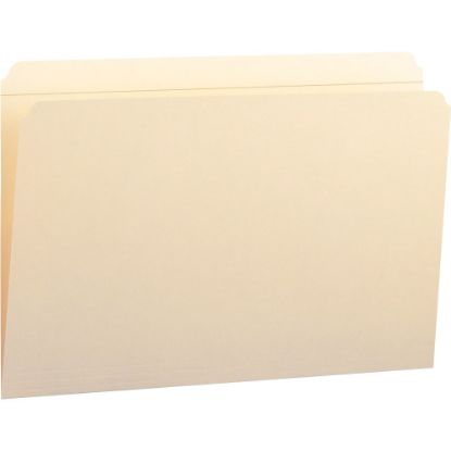 Picture of Smead Reinforced Tab Manila File Folders, Legal Size, Straight Cut, Box Of 100