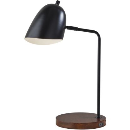 Picture of Adesso Simplee Jude Desk Lamp, 19-1/2inH, Walnut/Black