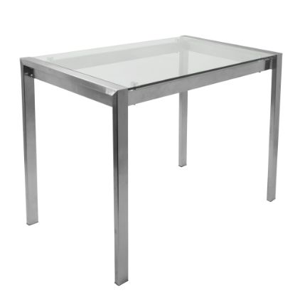 Picture of Lumisource Fuji Contemporary Counter Table, Rectangular, Glass/Stainless Steel