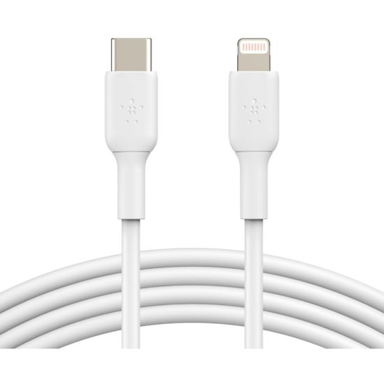 Picture of Belkin BOOST UP CHARGE Lightning To USB-C Cable, 3-19/64ft, White