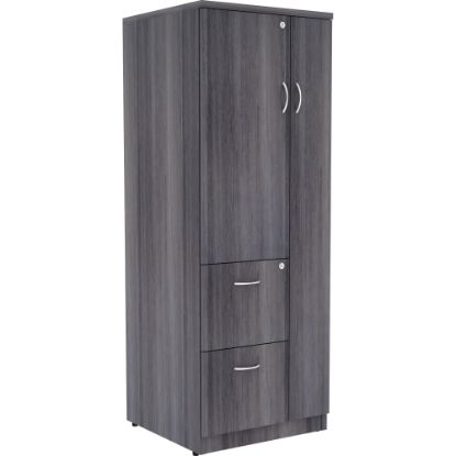 Picture of Lorell Relevance Tall 24inW Storage Cabinet, Weathered Charcoal