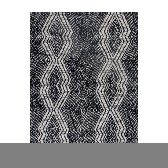 Picture of Anji Mountain Smiljan Rug'd Chair Mat, 1/2inH x 36inW x 48inD, Black/White