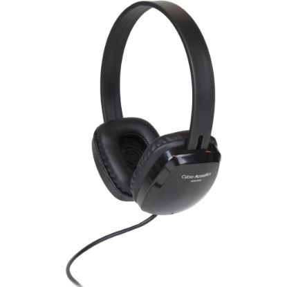 Picture of Cyber Acoustics ACM-6004 Stereo Headphones - Stereo - Black - Mini-phone (3.5mm) - Wired - 20 Hz 20 kHz - Over-the-head - Binaural - Supra-aural - 6 ft Cable