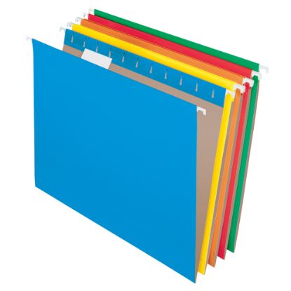 Picture of Office Depot Brand Hanging File Folders, Letter Size, Assorted Colors, Box Of 25