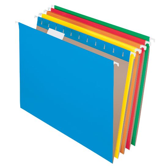 Picture of Office Depot Brand Hanging File Folders, Letter Size, Assorted Colors, Box Of 25