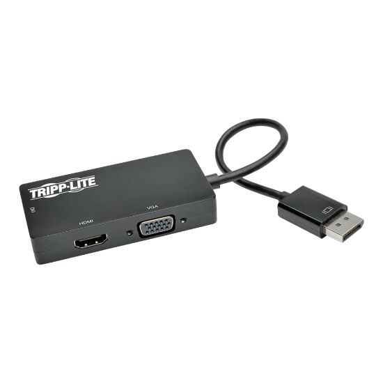 Picture of Tripp Lite Displayport 1.2 to VGA / DVI / HDMI Adapter Converter 4K 50 Pack - Video converter - DisplayPort - DVI, HDMI, VGA - black - bulk (pack of 50)