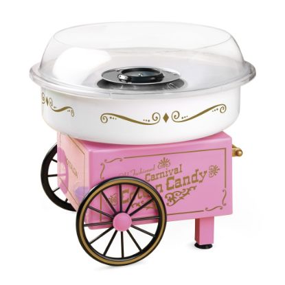 Picture of Nostalgia Electrics Vintage Hard & Sugar-Free Candy Cotton Candy Maker, Pink