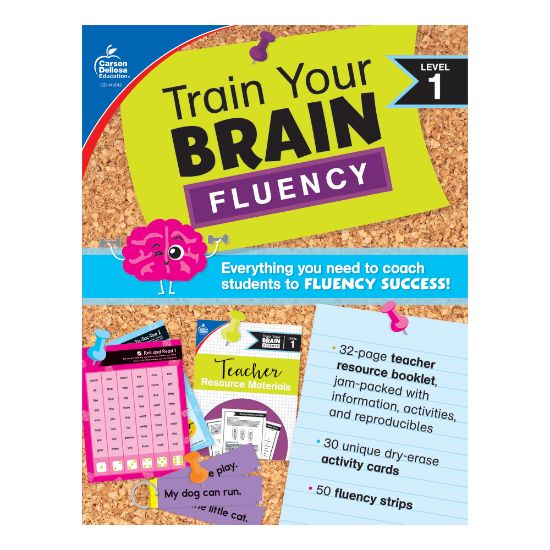 Picture of Carson Dellosa Education Train Your Brain: Fluency Level 1 Classroom Kit, Grades K-1