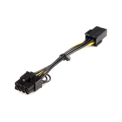 Picture of StarTech.com Power Adapter Cable - PCI Express - 6 Pin - 8 Pin - PCIe - Connect a standard 6-pin PCI Express power connection on the Power Supply to 8-pin ATI and NVidia video cards