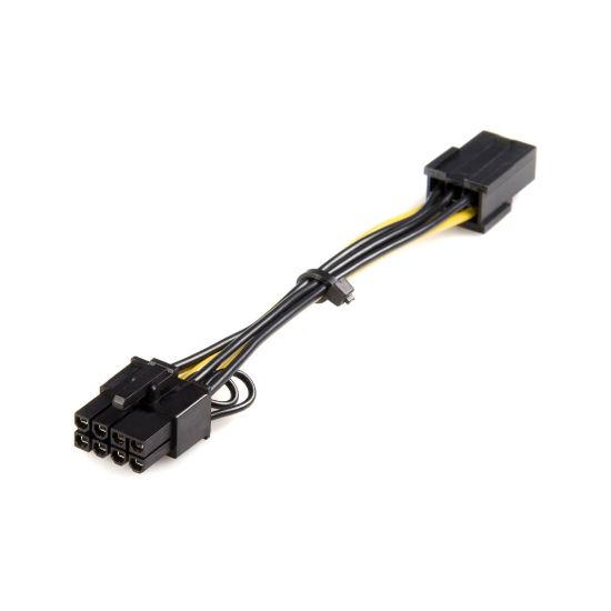 Picture of StarTech.com Power Adapter Cable - PCI Express - 6 Pin - 8 Pin - PCIe - Connect a standard 6-pin PCI Express power connection on the Power Supply to 8-pin ATI and NVidia video cards