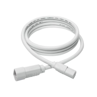 Picture of Eaton Tripp Lite Series Heavy-Duty PDU Power Cord, C13 to C14 - 15A, 250V, 14 AWG, 6 ft. (1.83 m), White - Power extension cable - IEC 60320 C14 to power IEC 60320 C13 - 6 ft - white