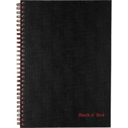 Picture of Black n Red Business Notebook, 70 Sheets, Black