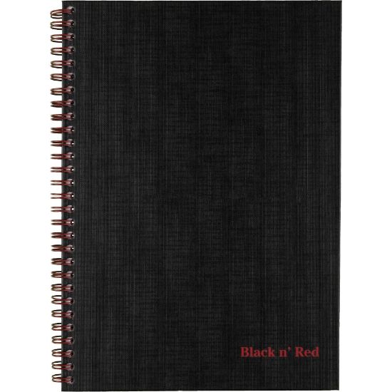 Picture of Black n Red Business Notebook, 70 Sheets, Black