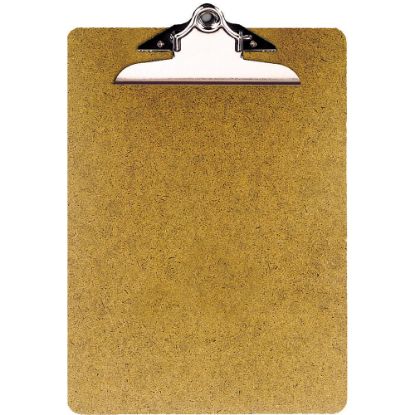 Picture of OIC 100% Recycled Hardboard Clipboard, Letter Size, 9in x 12 1/2in, Brown, 83140