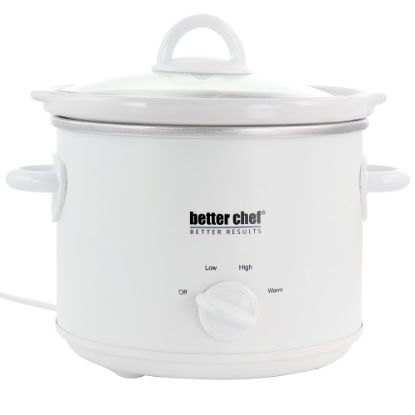 Picture of Better Chef 3-Quart Slow Cooker With Removable Stoneware Crock, White