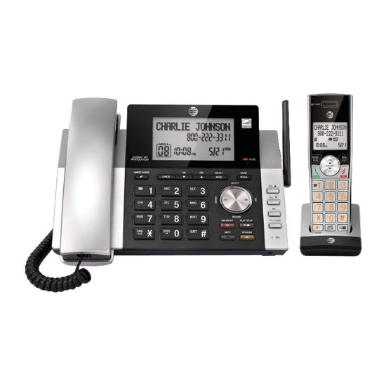 Picture of AT&T DECT 6.0 Expandable Corded/Cordless Phone System With Digital Answering System, CL84115