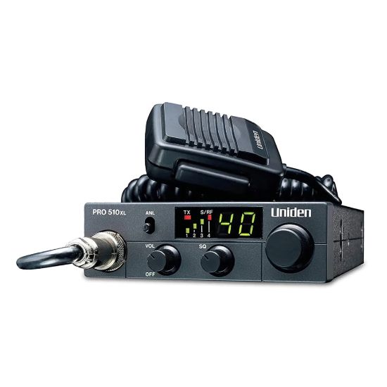 Picture of Uniden Professional Series 40-Channel Compact CB Radio, 1-3/8inH x 4-1/2inW x 6-3/4inD, Black, PRO510XL