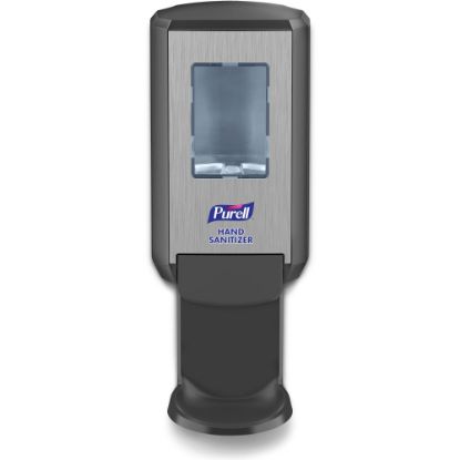 Picture of PURELL CS4 Hand Sanitizer Dispenser - Manual - 1.27 quart Capacity - Site Window, Refillable, Sanitary-sealed, Recyclable, Locking Mechanism, Durable, Wall Mountable - Graphite - 1Each