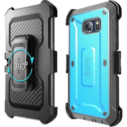 Picture of i-Blason Unicorn Beetle Pro Carrying Case (Holster) Smartphone - Blue - Impact Resistant, Shock Resistant, Dust Resistant Port, Debris Resistant Port - Polycarbonate, Thermoplastic Polyurethane (TPU) - Belt Clip