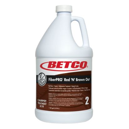 Picture of Betco FiberPRO Red "n Brown Out Carpet Treatment, 128 Oz Bottle, Case Of 4