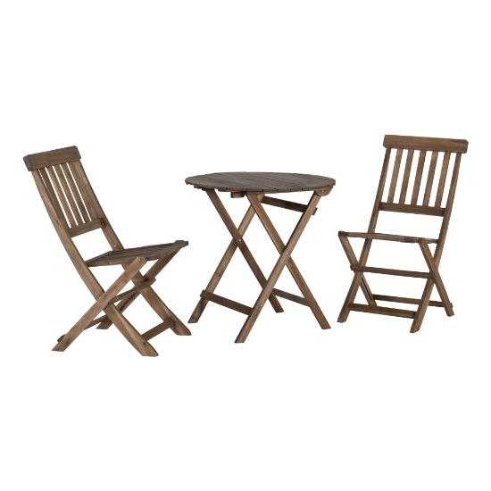 Picture of Linon 3-Piece Troy Catalan Cafe Set, Acorn