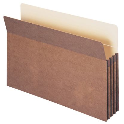 Picture of Smead Expanding File Pockets, 3 1/2in Expansion, 9 1/2in x 14 3/4in, 30% Recycled, Redrope