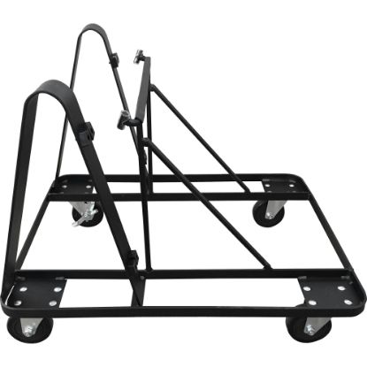 Picture of Lorell Stacking Dolly for 4-Leg Stack Chairs - Steel - Black - For 10 Devices - 1 Each