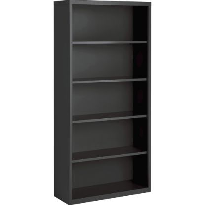 Picture of Lorell Fortress Steel 72inH Bookcase, 5-Shelf, Charcoal