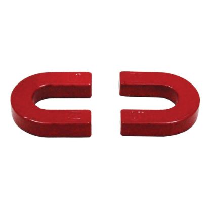 Picture of Dowling Magnets Horseshoe Magnets, 1 1/4in, Red, Grade 1 - Grade 7, Pack Of 25 Magnets