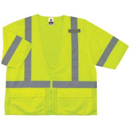 Picture of Ergodyne GloWear Safety Vest, Standard, Type-R Class 3, Large/X-Large, Lime, 8320Z