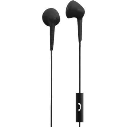 Picture of Maxell Jelleez Earset - Stereo - Wired - 20 Hz - 23 kHz - Earbud - Binaural - Outer-ear - 3 ft Cable - Black