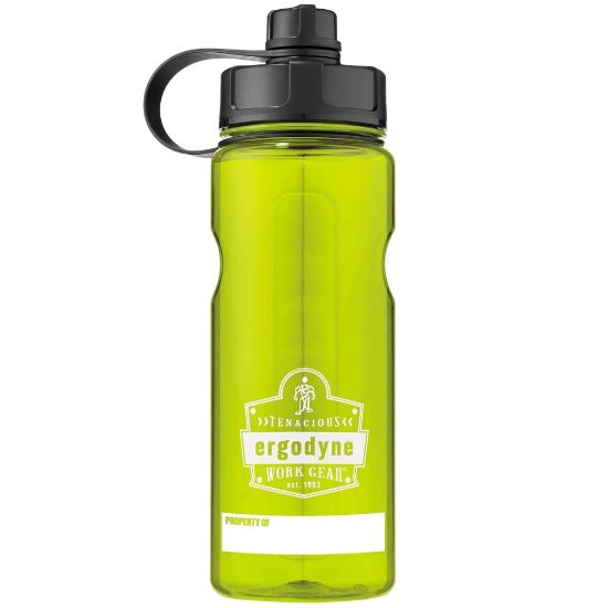 Picture of Ergodyne Chill-Its 5151 Wide Mouth Water Bottle, 34 Oz, Lime