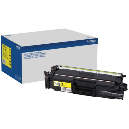 Picture of Brother TN810Y Original Standard Yield Laser Toner Cartridge - Yellow - 1 Each - 6500 Pages