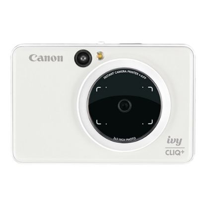 Picture of Canon ivy CLIQ+ - Digital camera - compact with instant photo printer - 8.0 MP - Bluetooth - pearl white