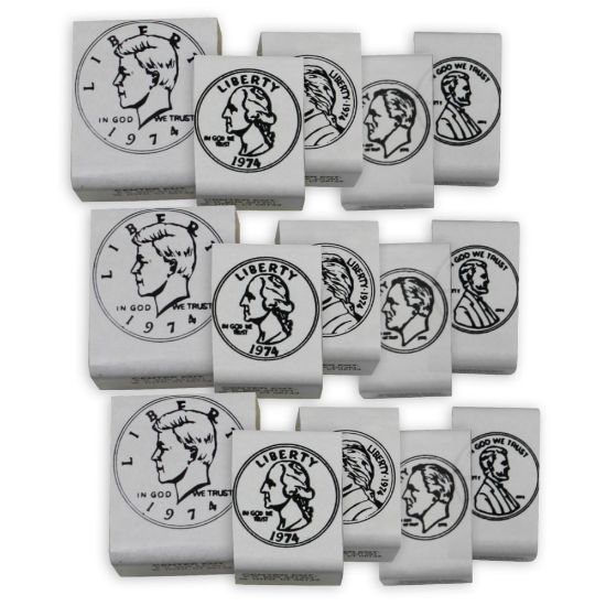 Picture of Ready 2 Learn Coin Stamps - Heads, 5 Stamps Per Set, Pack Of 3 Sets