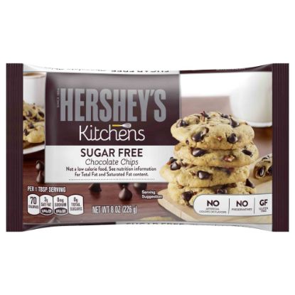 Picture of Hersheys Sugar Free Chocolate Chips, 8 Oz, Pack Of 2 Bags