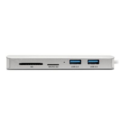 Picture of Eaton Tripp Lite Series USB C Docking Station, 4K @ 30 Hz, HDMI, Thunderbolt 3, USB-A Hub, PD Charging, SD/Micro SD, GbE, USB Type C, USB-C - Docking station - USB-C 3.1 / Thunderbolt 3 - HDMI - 1GbE